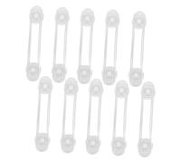 Kisangel 10Pcs Childproof Drawer Latch Transparent Self Adhesive Safety Lock for Cabinets and Refrigerators Easy Installation No Marks Left After Removal