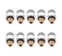 Kisangel 10PCS Conductive Fiber Stylus Replacement Tips Outer Thread Capacitive Pen Nibs for Touch Screens Drawing Writing Compatible with Various Stylus Pens Metal Construction Easy to