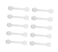Kisangel 10pcs Drawer Lock Cabinet Latch Toddlers Babies Baby Safety Protector Can Child Proof Guards Security Refrigerator Locks Drawer Safety Locks Anti Pinch Locks Kid Safety Locks Abs