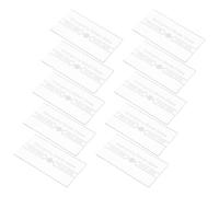 Kisangel 10Pcs Fire Alarm Manual Call Point Replacement Glass, Waterproof Emergency Switch Protective Cover, Fire Safety Equipment Repair Glass for Indoor and Outdoor Use