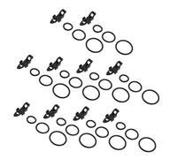 Kisangel 10pcs Fishing Lure Hook Keeper with Protective Pad Bait Holder for Rods Secure Attachment Lightweight Portable Design for Anglers