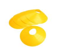 Kisangel 10pcs Football Training Disc Cone Agility Marker Tray Low Profile Field Markers for Outdoor Activities and Parking Lots