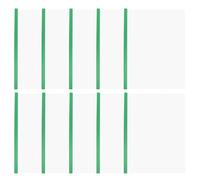 Kisangel 10pcs Green Plastic File Organizer with Draw Rod Folders for A4 Documents, Featuring Easy File Classification and Anti-Splashing Surface, for Schools and Individuals