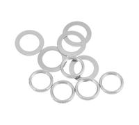 Kisangel 10Pcs Guitar Toggle Switch Nut Iron 12 MM Washers Stable Connection Compatible Gold Silver for Guitar Performances and Practice