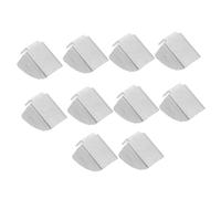 Kisangel 10pcs Heavy Duty Metal Shelf Clips Thick Support for Office File Cabinets Easy Hand Installation Iron Shelf Brackets for Versatile Storage
