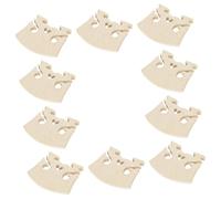 Kisangel 10pcs Maple Violin Bridge Violin Accessory Violin Part Replaceable Violin Bridge Tool Wood Maple Wood for Part Supplies for Use