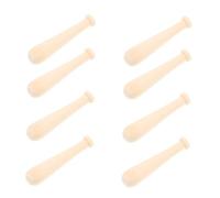 Kisangel 10pcs Miniature Baseball Bats Unfinished DIY Craft Project Natural Wood Baseball Bat Party Favors Smooth Surface for Painting and Decorating