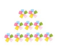 Kisangel 10pcs Pet Dog Hairpins Small Flower-shaped Clips Portable Lightweight Hair Styling Accessories for Puppies and Small Dogs for Festive and Daily Use