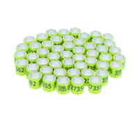 Kisangel 10pcs Pigeon Leg Rings Bulk Identification Bands for Foreign Racing and Breeding Pigeons Poultry Foot Bands Resistant to Fading Convenient Management