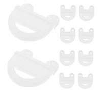 Kisangel 10pcs Plastic Cage Clips for Small Pets Sturdy Fixed Side Buckles for Rabbit Hamster Chinchilla Cages Easy Install Secure Locking Mechanism Space Fit