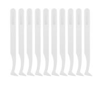 Kisangel 10pcs Precision Anti-Static Tweezers - Bent Tip Plastic Laboratory Tweezers - Non-Conductive Crafting Tool for Electronics & Watch Repair, Jewelry Making