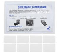 Kisangel 10pcs Printer Cleaning Card Pos Terminal Cleaner Pvc White for Pos Terminal, Credit Card Machine, Removes Dust and Residue Build-up