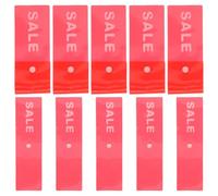 Kisangel 10pcs Red Plastic Clothing Hanger Tags with Snap Design for Quick Replacement, Sturdy PVC Material, for Store Organization and Retail Store Use