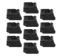 Kisangel 10pcs Reptile Water Bowl Reptile Water Dish, Plastic Resin Black 2.2x1.8 Inch, for Terrarium, Spiders and Feeder Insects