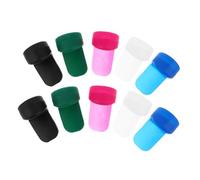 Kisangel 10pcs Silicone Clarinet Thumb Rest Cushion with Ergonomic Design and Enhanced Grip Stability, round Shape Long Handle Thumb Rests for Musical Instrument Practice and Performance