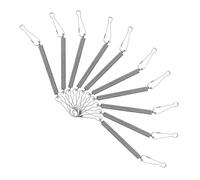 Kisangel 10pcs Stainless Steel Drinking Machine Fixing Spring Clips for Rabbit Hamster Cages Small Animal Enclosures Accessory Safe
