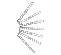 Kisangel 10pcs String Guitar Pickup Mounting Shim Bars Precision Metal Height Calibration Strips for Electric and Bass Guitars Leveling Spacer Pads for Accurate Humbucker