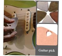 Kisangel 10pcs Thick Metal Guitar Picks with Decorative Finish for Acoustic Folk Guitar Players and Accessories Multi-color Picks Also Suitable as Stylish Pendant Necklace