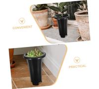Kisangel 10pcs Thickened Plastic Nursery Pots for Orchid Growing Large Round Plant Nutrient Containers with Drainage for Succulent Propagation and Home Gardening