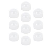 Kisangel 10pcs Transparent Pacifier Storage Boxes PP Material Portable Soother Holder with Buckle Design for Pacifiers Travel and Home Use