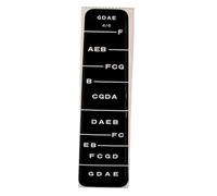 Kisangel 10pcs Violin Scale Stickers Fretboard Note Labels Tear Violin Fretboard Indicators for Beginner Students Black