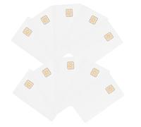 Kisangel 10pcs White PVC Ic Cards with Memory Chip for Hotel Access Control System Contact Smart Cards for Secure Entry Management