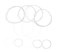 Kisangel 11pcs Oud Strings Set Silver Plated Nylon Copper Alloy Durable Coating for Turkish Arabic Ouds Comfortable Play Balanced Tension Warm Clear Tone Practice Musician