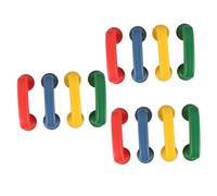 Kisangel 12 Pcs Whisper Phones for Compact Plastic Reading Phones Bright Colors Educational Speech Therapy Tool to Enhance Hearing Concentration and Color Recognition Skills