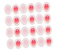 Kisangel 120pcs Doll Eyes Plush Crochet Eyes Realistic Craft Eyeballs for Dolls Cute Plastic Red