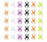 Kisangel 120pcs Mini Spider Rings DIY Halloween Jewelry for Spooky Spider Props for Crafting for Party Supplies Trick Treat Goodie Bags