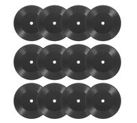 Kisangel 12pcs 1:12 Scale Miniature Record Decor - Simulated Texture Dollhouse Music Ornament