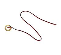 Kisangel 12PCS 27mm Piezo Pickup Transducer Disc Sounder for Guitar and Drum High Sensitivity Ceramic Wafer Plate with Wire for Musical Instruments