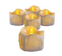 Kisangel 12pcs Flickering LED Electronic Tealight Candles with Remote Control Safe Flameless Yellow Light Night Lamps for Party Decorations and Home Ambiance