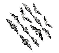 Kisangel 12pcs Glow Dark Bats for Halloween Decor Lightweight Luminous Bat Stickers with Creepy Pendant Effect Easy to Install Wall and Ceiling Decorations for Indoor Outdoor Party