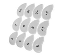 Kisangel 12pcs Golf Club Head Covers PU Iron Club Protective Covers for Fairway Woods Driver Hybrids Lightweight Golf Accessories for Men Women