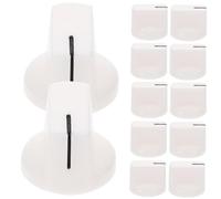 Kisangel 12pcs Guitar Volume Control Knobs for Electric Guitar and Rotary Potentiometer Plastic White Easy to Install Anti-corrosive Accessory