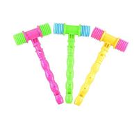 Kisangel 12pcs Hammer Knocking Hammers for Sound Making Plastic for Fun Play Party Favors and Outdoor Activities Random Color