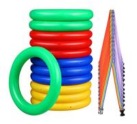 Kisangel 12pcs Lost Traction Rope for Preschool Boys and Girls Walking Rope for Toddlers Extendable Handles for Daycare Outdoor Activities