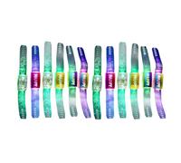 Kisangel 12PCS Luminous Bracelets LED Flashing Wristbands for Parties Concerts Events Colorful Glow Bracelet for Adults