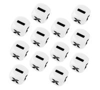 Kisangel 12pcs Math Dice Educational Teaching Props for Addition Subtraction Multiplication Division Creative Learning with Safe Rounded Corners for Classroom and Home Use