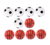 Kisangel 12pcs Miniature Sports Balls Models Mini Soccer and Basketball for Moss Micro Landscape Bonsai Decor Adorable Desk and Bookshelf Ornaments