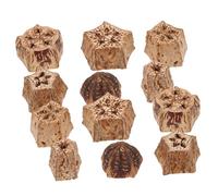 Kisangel 12pcs Natural Foraging Bird Durable Chewing and Shredding for Parrots Macaws and Birds Safe Dried Fruit Material for Birdcages and Reducing Loneliness