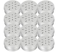 Kisangel 12pcs Portable Dog Scent Training Boxes 60ml Small Aluminum Odor Containers for Professional Canine Nose Work and Scent Detection Training in Outdoor Scenarios