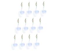 Kisangel 12pcs Portable Fishing Hook Net with Explosive Hook Technology Nylon Adhesive Mesh for Freshwater and Saltwater Fishing Foldable Throw Net Trap for Shrimp and Bait Fish Outdoor