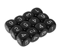 Kisangel 12pcs Sided Number Dice Set for Classroom Math Games Addition Subtraction Multiplication Division Practice Educational Tool for Calculation Skills Development