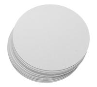 Kisangel 12pcs Sublimation Mouse Pad Blanks: 2mm Thick White Round Mouse Pads with Non-Slip Rubber Base for Heat Transfer Printing DIY Photo Crafts, Office or Gaming Use
