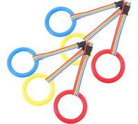 Kisangel 12pcs Wrist Leash with Detachable Plastic Round Handles Anti-Lost Classroom Line Rope for Daycare Preschool Transition Outdoor Safety Walking Rope for Group Control