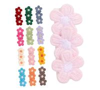 Kisangel 13pcs Floral Barrettes Soft Fabric Covered Nonslip Hair Clips Fully Lined Alligator Clips for Boy Girl Lightweight Comfortable Hair Accessories