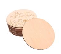 Kisangel 14pcs Wooden Milestone Cards Monthly Plaque Growth Recording Discs for Newborn Photo Props Durable Milestone Keepsakes for Birth Announcements and Special Moments