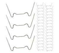 Kisangel 150PCS W-Shaped Stainless Steel Garden Nails Greenhouse Glass Pane Fixing Clips Wire Holders for Greenhouse Glazing and Wire Securing